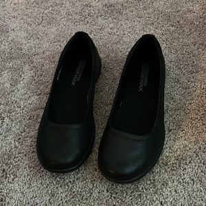 SKECHERS GO WALK LITE QUEENLY Black Slip-on Ballet Flats SHOE size 7